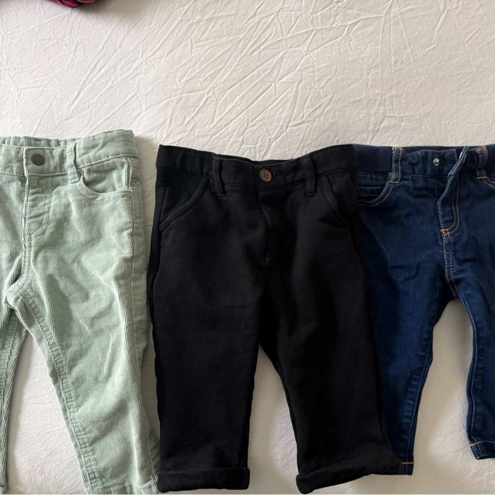 Bundle of baby boy pants sizes 9-12 months